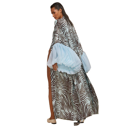 MYF 10889 cardigan Sea sun protection shirt beach print blouse coat