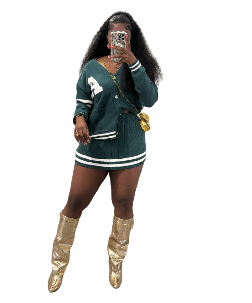 MZ (S-2XL) cardigan sweater suit MZ88608 short skirt