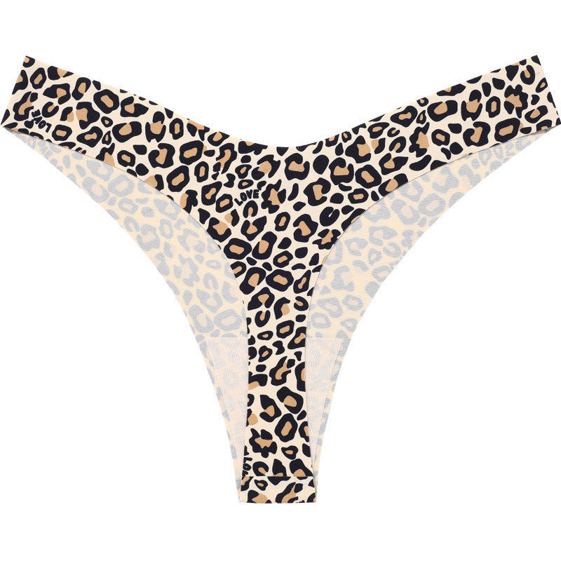 Printed sexy T-type invisible yoga seamless one-piece low waist fitness T-back