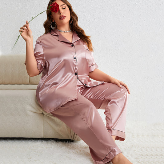 DNL pajamas two-piece plus size loose trousers pajamas
