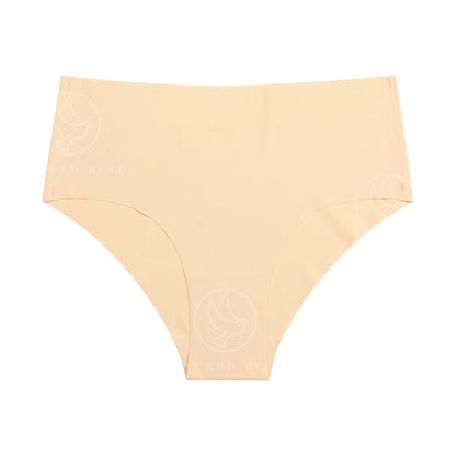 Mid-waist purified cotton crotch one-piece seamless Ice Silk quick-drying briefs