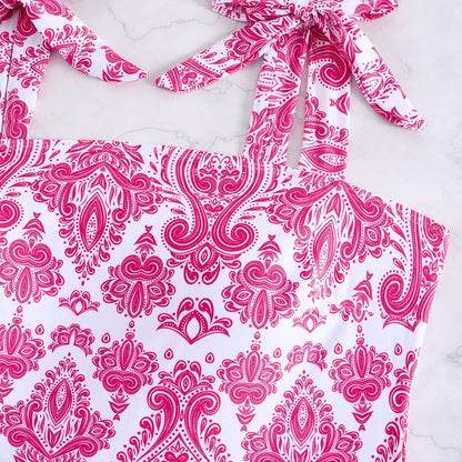 CL (L-4XL) plus size swimsuit blue and white porcelain printed one-piece bikini swimsuit direct supply