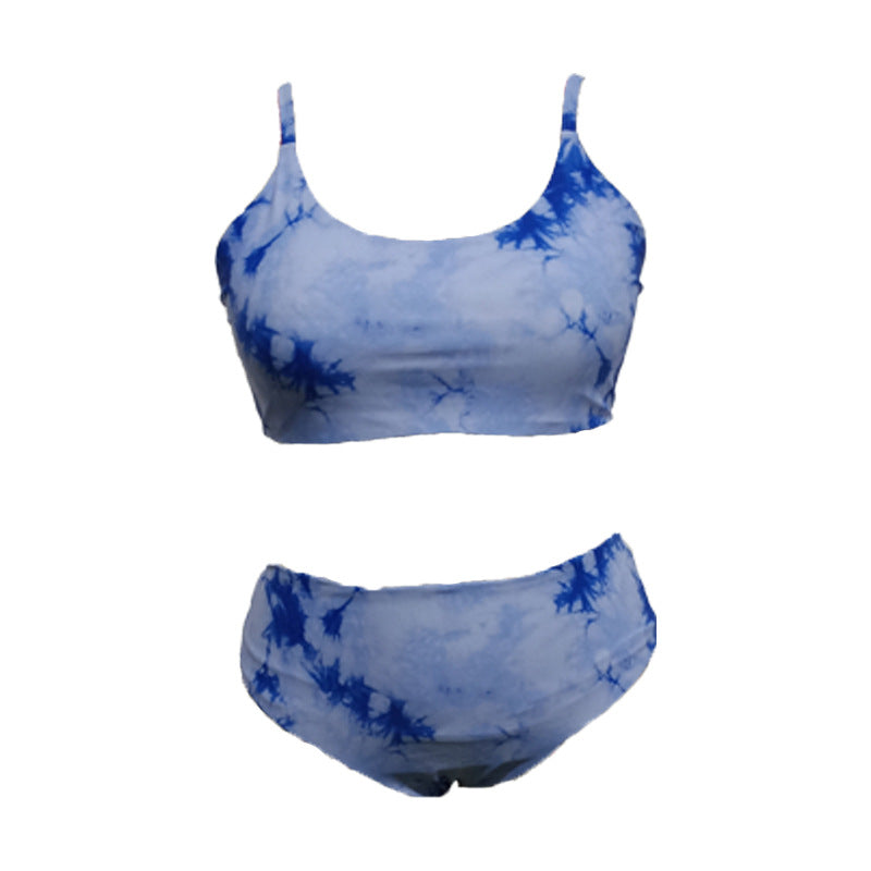 LF (L-4XL) 2026 swimsuit female large size for girl printed split sexy color