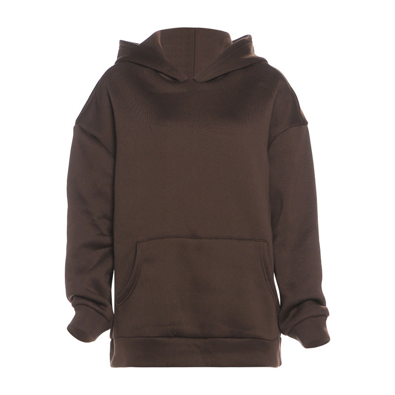 SXR fall winter fashion see-through mesh stitching long-sleeved hooded sweater for women
