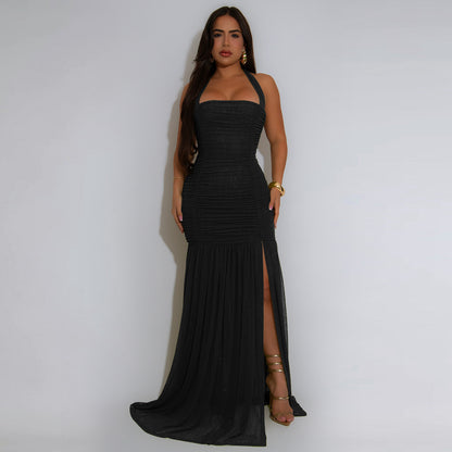 XYZ C7398 summer mesh split dress