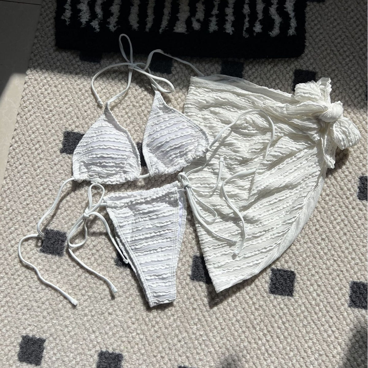 (4 days ready to ship) SY candy series special cloth swimsuit bikini three-piece bikini