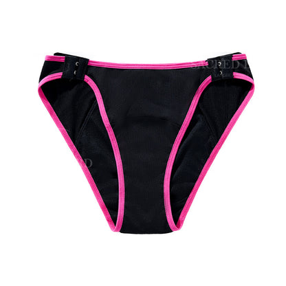 Side open buckle 3-layer wave bottom leak-proof aunt menstrual period special underwear sanitary panty
