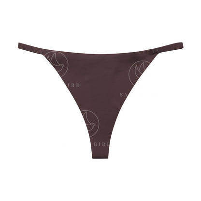 Buckle Ice Silk seamless yoga invisible one-piece thin large size T-back