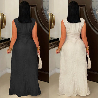 XYZ C7538 lace-up sleeveless trousers suit