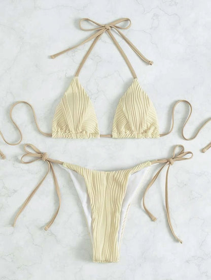 (4 days ready to ship) SY drawstring strap split bikini