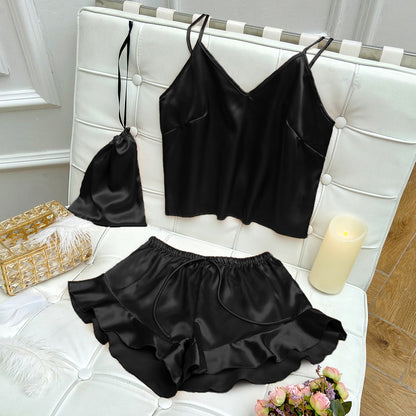 DNL camisole shorts shorts three-piece suit