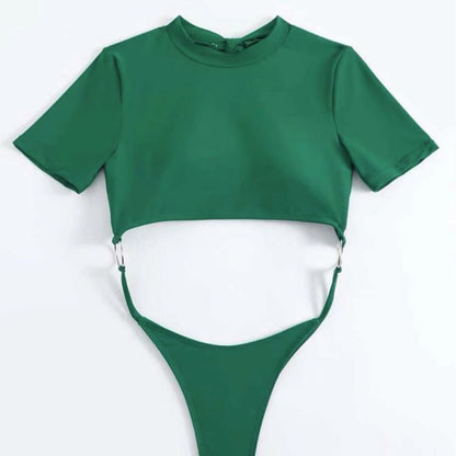(4 days ready to ship) SY beauty back one-piece T-shaped swimsuit bikini