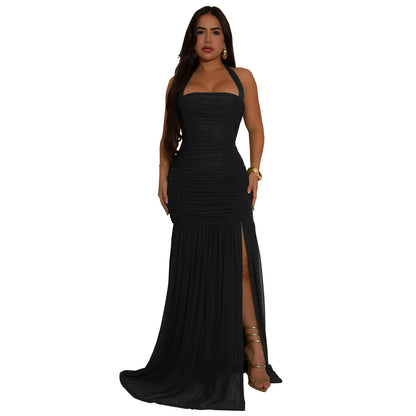 XYZ C7398 summer mesh split dress
