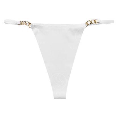 T-shaped panties seamless one-piece cotton crotch breathable quick-drying metal ring T-back