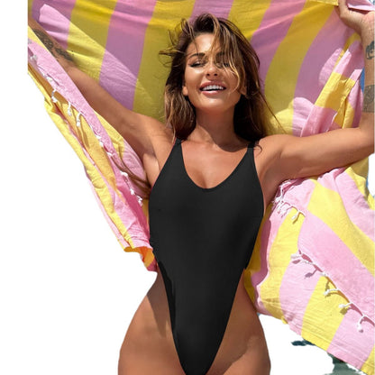 (4 days ready to ship) SY backless Siamese T-back swimsuit bikini