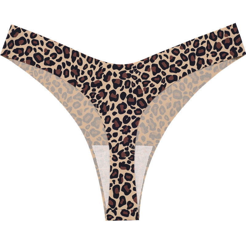 Printed sexy T-type invisible yoga seamless one-piece low waist fitness T-back