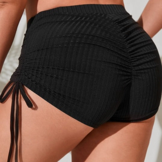 CL (L-4XL) sexy high waist boxers bikini single swimming trunks plump girls