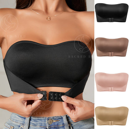 Front buckle shaping push up wireless bra thin back shaping breathable tube top underwear