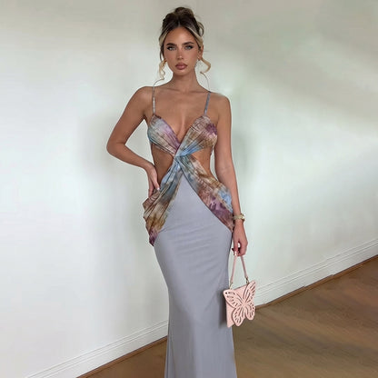 SXR K6D10164A summer backless suspender dress