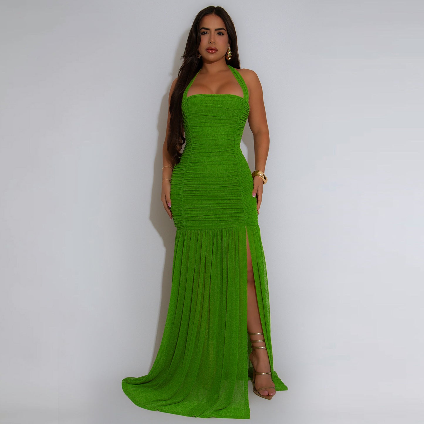 XYZ C7398 summer mesh split dress