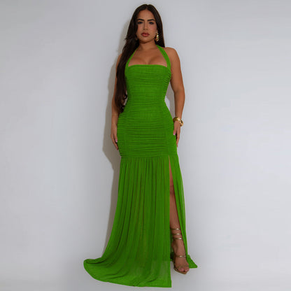 XYZ C7398 summer mesh split dress
