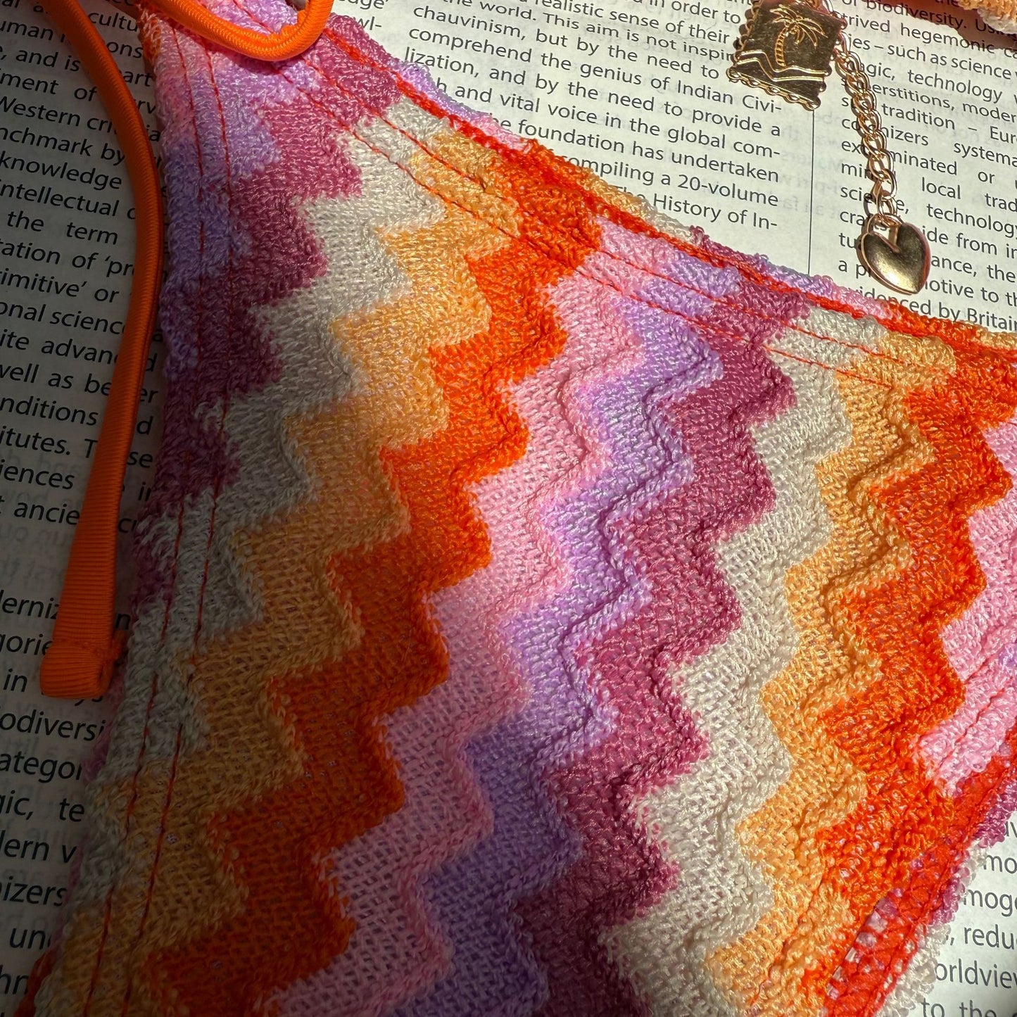(4 days ready to ship) SY striped gradient bikini summer beach tour