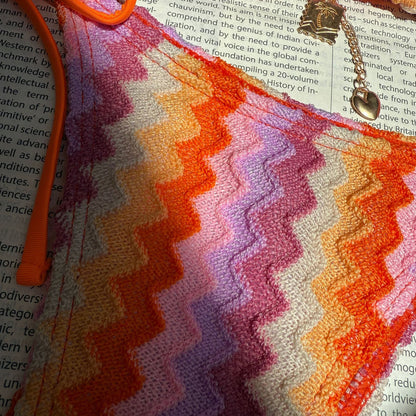 (4 days ready to ship) SY striped gradient bikini summer beach tour