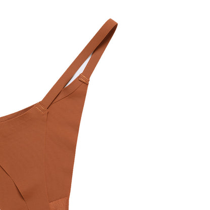 Low waist Ice Silk seamless T-back grinding cotton crotch T-shaped quick-drying
