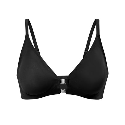 Front buckle wireless adjustable bra plus size traceless beauty back soft support sports breathable underwear