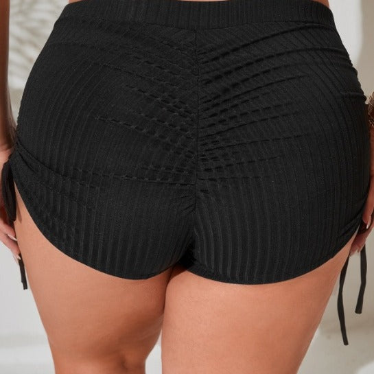CL (L-4XL) sexy high waist boxers bikini single swimming trunks plump girls