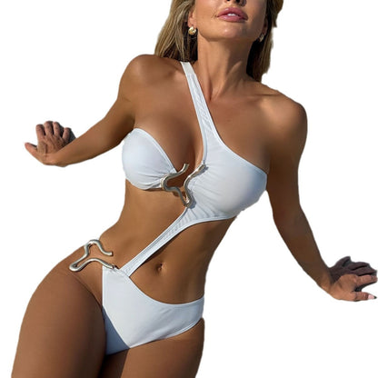 (4 days ready to ship) SY hollow Siamese shaped swimsuit bikini
