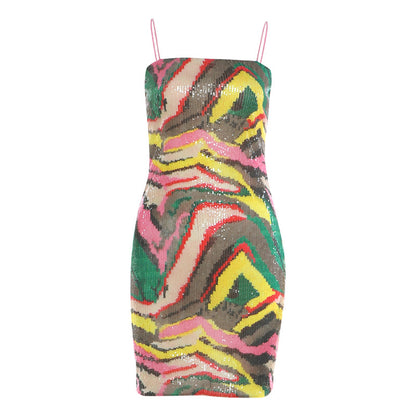 SXR K6D10955A summer slim fit skinny sequin sling sheath dress