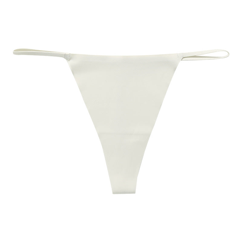 Low waist T-shaped panties seamless Ice Silk plus size a rope underwear animal pattern sports quick-drying T-back