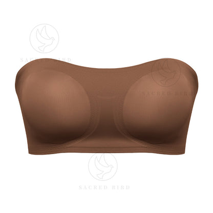Double-sided open buckle chest cover small chest push up tube top non-slip anti-exposure large size without steel ring bra