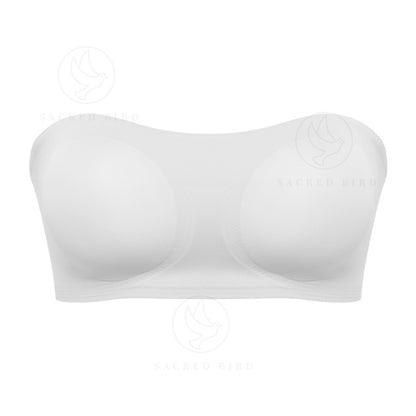 Double-sided open buckle chest cover small chest push up tube top non-slip anti-exposure large size without steel ring bra