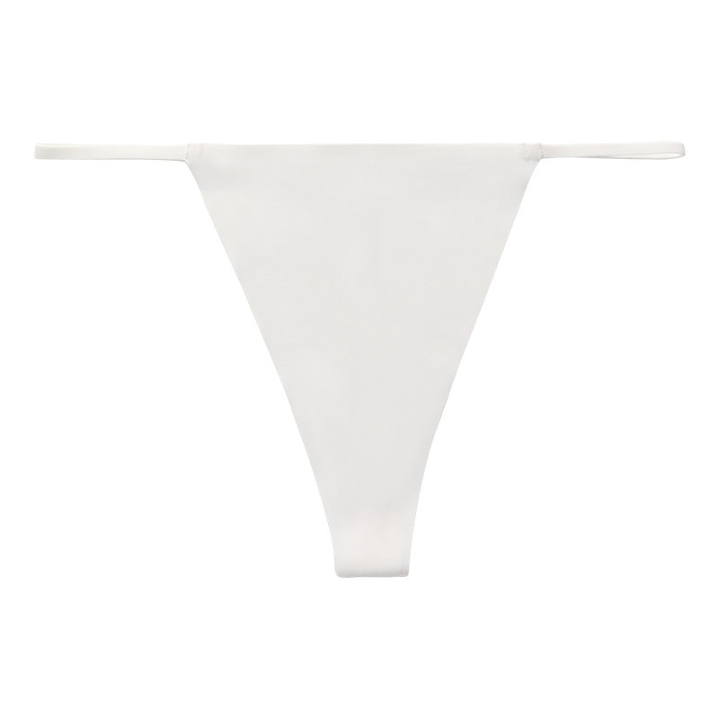 Low waist T-shaped panties seamless Ice Silk plus size a rope underwear animal pattern sports quick-drying T-back