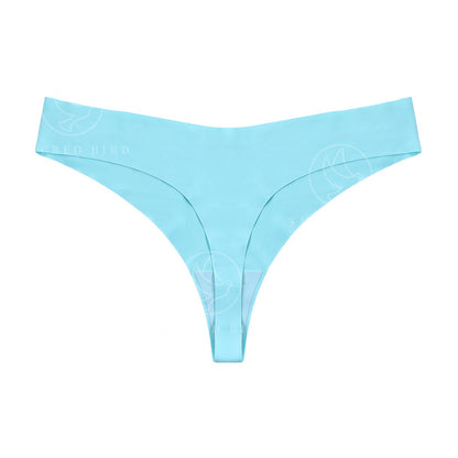 Leopard print T-back low waist T-shaped seamless one-piece cotton crotch comfortable breathable underwear