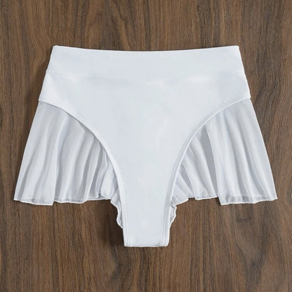 (4 days ready to ship) SY hip flying mesh stitching T-back bikini